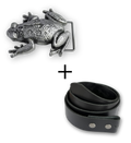 Frog Buckle + Black Belt