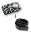 Octopus Buckle + Black Belt