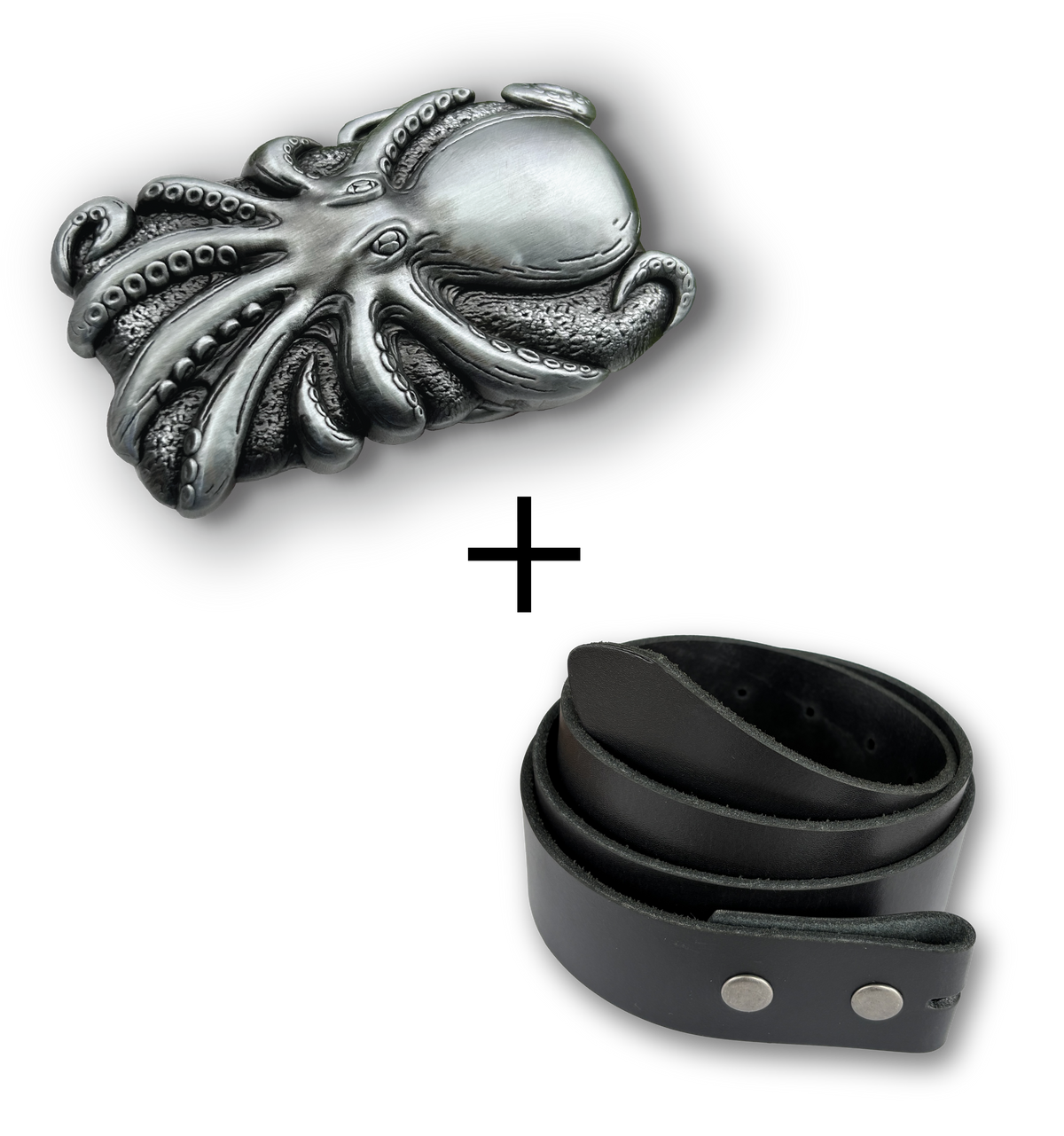 Octopus Buckle + Black Belt