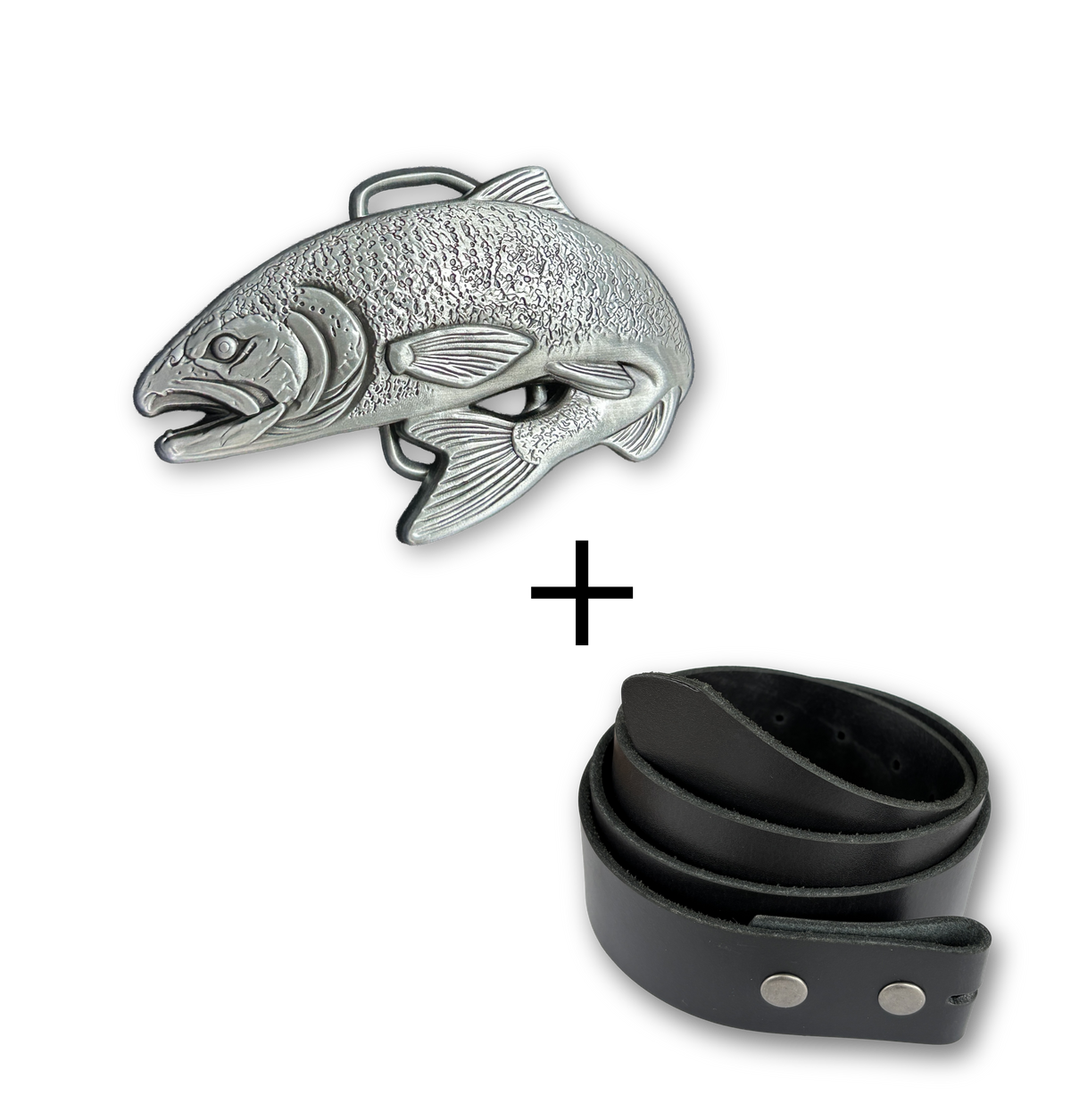 Salmon Buckle + Black Belt