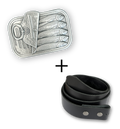 Sardines Buckle + Black Belt