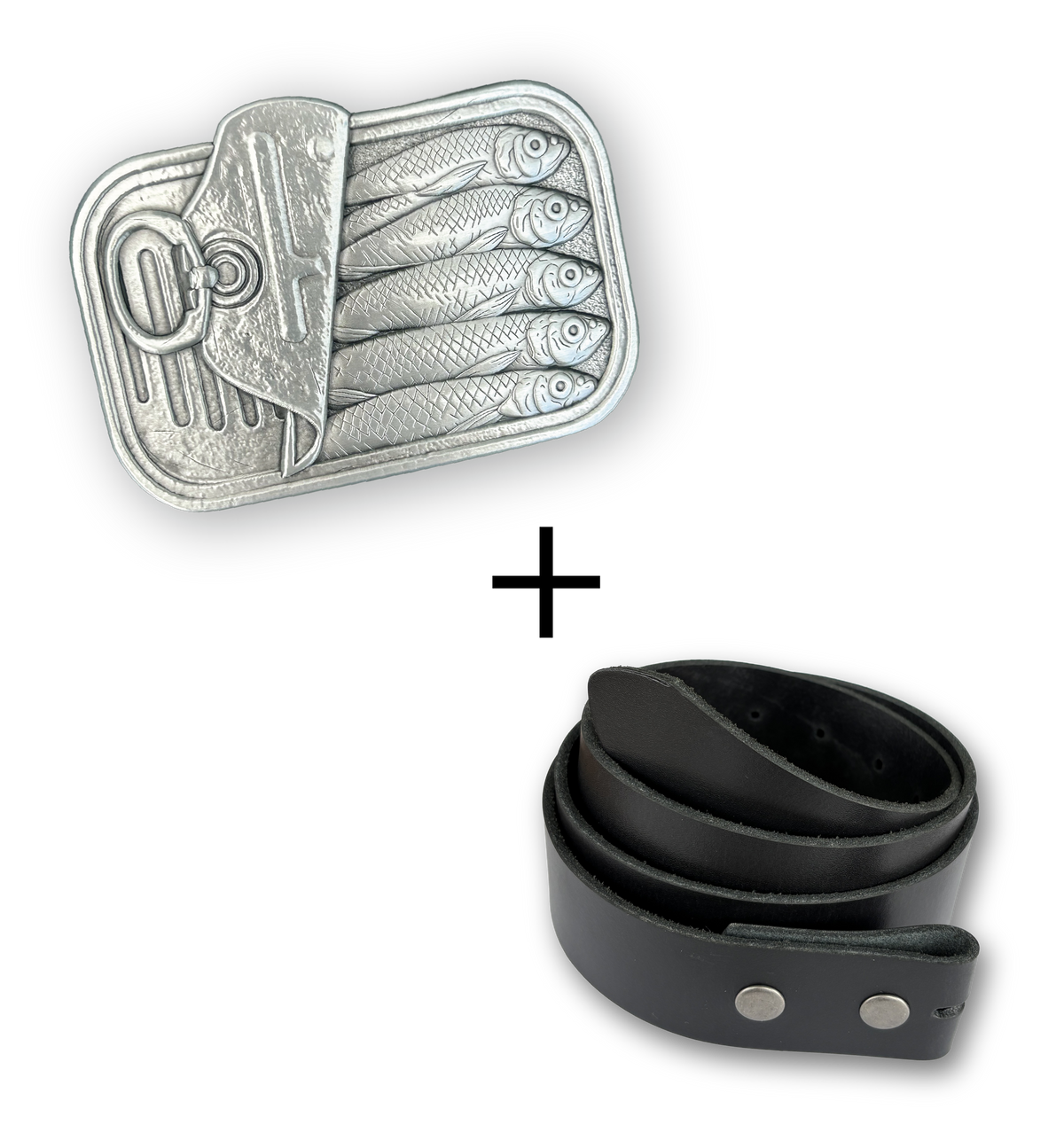 Sardines Buckle + Black Belt