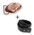 Copperhead Buckle + Black Belt